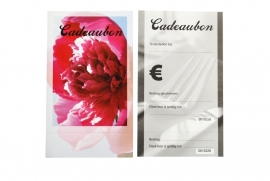 Cadeaubon FLOWER, 25 stuks inclusief enveloppen BH450100