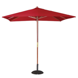 Bolero vierkante rode parasol 2,5 meter