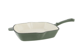 CASTARD GRILLPAN GLANSGROEN 21X21X4.8CM GIETIJZER