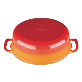 VOGUE OVALE INDUCTIE BRAADPAN ORANJE 5L