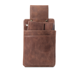 Holster beurs,iphone,notitieblok – leer cognac