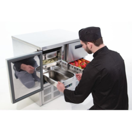 POLAR G-SERIE KOELWERKBANK 1 DEUR EN 2 LADEN 240L