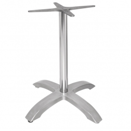 Tafelpoot Geborsteld Aluminium 68 cm hoog