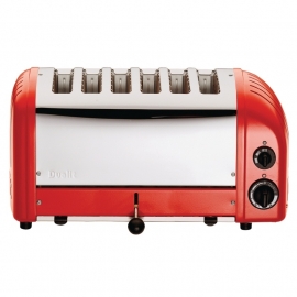 Dualit Vario broodrooster 6 sleuven rood 60154