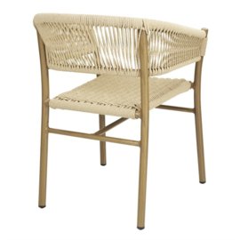 BOLERO FLORENCE NATUURLIJK TOUW TWIST RIETEN STOELEN (PAK VAN 2)