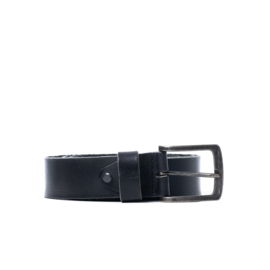 Riem zwart leer 95 cm