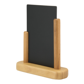 Menustandaard Krijtbord teak 17,5 x 15,5 cm