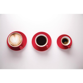 Olympia Café espressokoppen rood 10cl