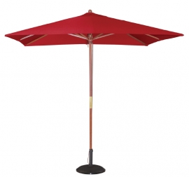Bolero vierkante rode parasol 2,5 meter