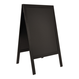 Krijtbord/Stoepbord Zwart Grenen 125 x 69