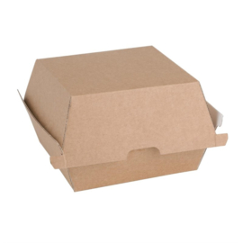 FIESTA COMPOSTABLE COMPOSTEERBARE HAMBURGERDOOSJES KRAFT 85x105x105