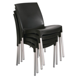 Bolero stapelbare zwarte stoelen