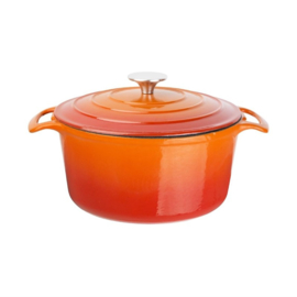 VOGUE RONDE INDUCTIE BRAADPAN ORANJE 20,5(Ø)CM 3,2L