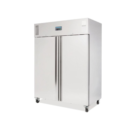 Polar professionele 2-deurs koeling RVS 1300ltr