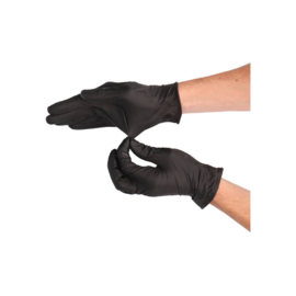 CMT soft nitril handschoenen zwart poedervrij XL