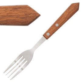 Olympia steakvork hout heft 19 cm