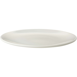 Maastricht Porselein Bord coupe 043 Lux 25.5 cm Offwhite