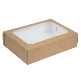 VEGWARE COMPOSTEERBARE SANDWICHBOXEN MET DEKSEL MEDIUM