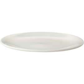 Maastricht Porselein Bord coupe 037 Lux 20 cm Offwhite Porselein