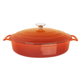 VOGUE ORANJE RONDE BRAADPAN 3.5LTR