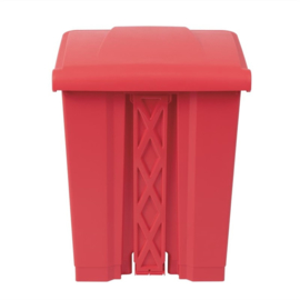 Jantex afvalemmer rood 65ltr