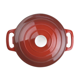 VOGUE RONDE INDUCTIE BRAADPAN ROOD 3,2L