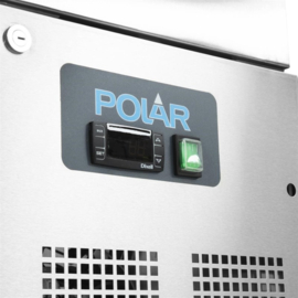 POLAR G-SERIE 2-DEURS SLIMLINE RVS VRIEZER