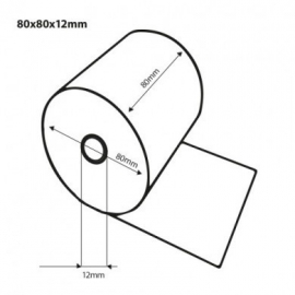 Kassarollen thermo 80x80x12