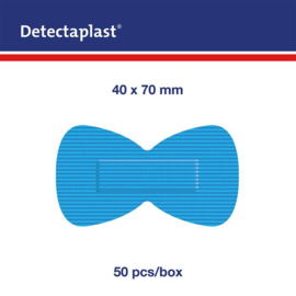 Detectaplast detect. vlinderpleister waterafstotend elastisch blauw