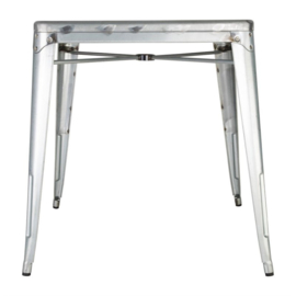 BOLERO BISTRO GEGALVANISEERD STALEN TAFEL VIERKANT 668MM