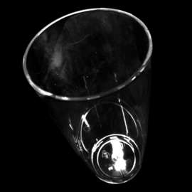 Kunststof bierglazen fluitje - 17cl - Transparant