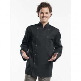 Chaud Devant Hilton Chef jacket ZWART lange mouw