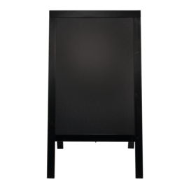 Krijtbord/Stoepbord Zwart Grenen 125 x 69