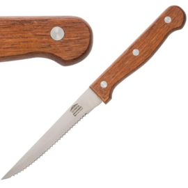 Olympia steakmes hout heft 21,5 cm.