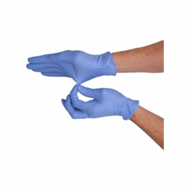 CMT soft nitril handschoenen violet blauw poedervrij large