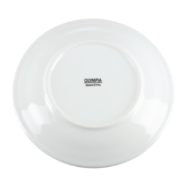 OLYMPIA WHITEWARE BORDEN MET BREDE RAND 16,5CM