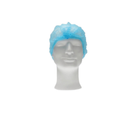 CMT haarnet (clip cap) pp non woven blauw medium