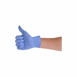CMT soft nitril handschoenen violet blauw poedervrij small