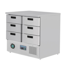 POLAR G-SERIE KOELWERKBANK MET 6 LADES 240L