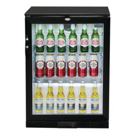 POLAR G-SERIE LAAG MODEL GEKOELDE BARDISPLAY MET KLAPDEUR ZWART 128L