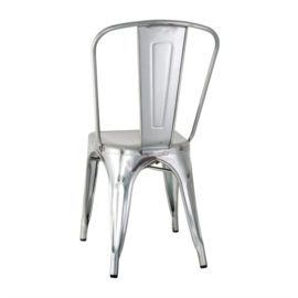 BOLERO BISTRO GEGALVANISEERD STALEN STOELEN (4 STUKS)