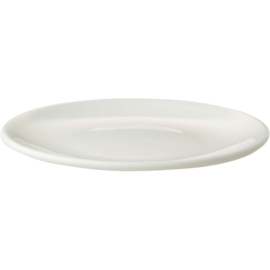 Maastricht Porselein Bord coupe 036 Lux 16 cm Offwhite Porselein