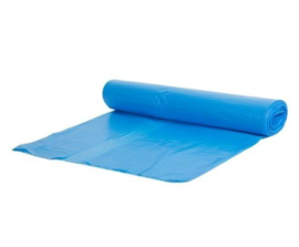 Afvalzak LDPE (gerecycled) 70x110cm T60 blauw 10x20st 200st/doos 120ltr