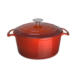 VOGUE RONDE INDUCTIE BRAADPAN ROOD 3,2L