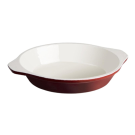 Vogue ronde gietijzeren gratineerschaal rood 0,4ltr