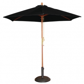 Bolero ronde zwarte parasol 2,5 meter