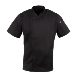 CHEF WORKS SPRINGFIELD UNISEX KOKSBUIS MET RITS ZWART