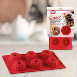 Bakmat mini-cakes 'Flexxibel', 6 gaats