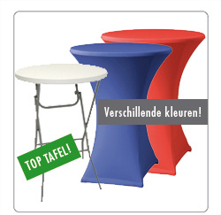 Statafels en statafelhoezen voor de horeca