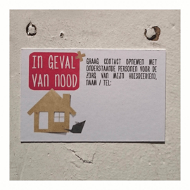 Cadeau Veiligheid | In geval van nood